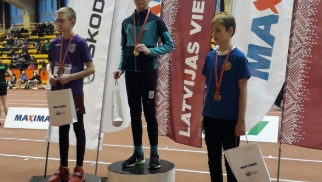 Preilieši ar labiem rezultātiem atgriezušies no Latvijas U-14 čempionāta telpās