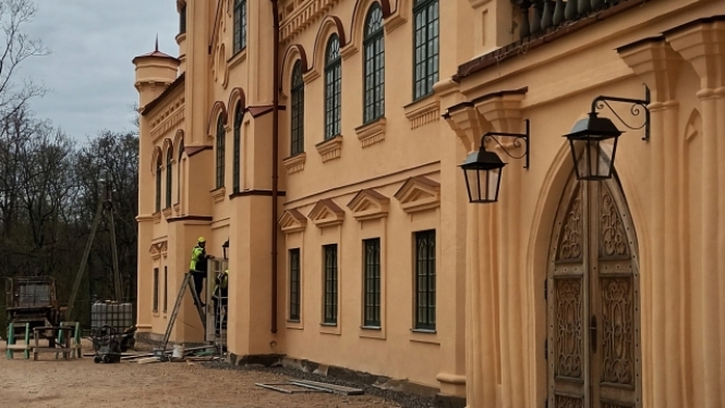 Preiļu pils 1. stāva atjaunošanas būvdarbi tuvojas noslēgumam