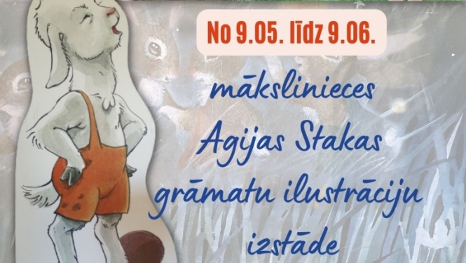 Agijas Stakas izstāde Riebiņu bibliotēkā 