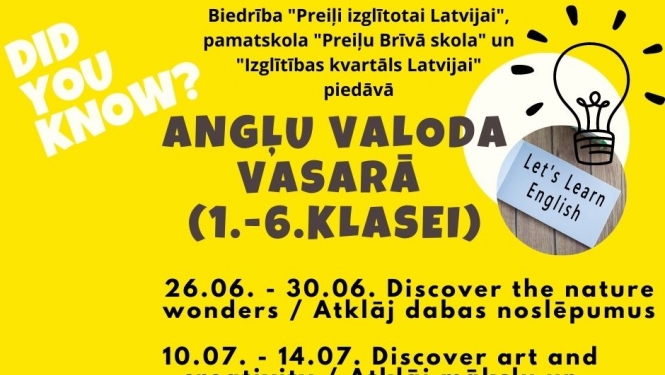Angļu valoda vasarā