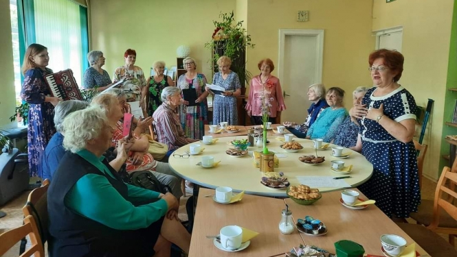 Preiļu novada Pensionāru biedrībā norisinājās informatīvā lekcija “Tavai veselībai!”