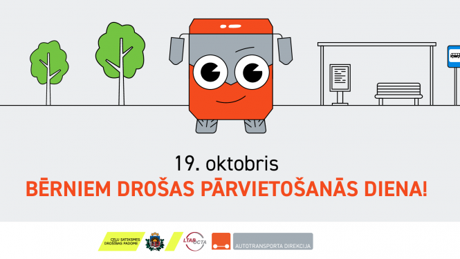 19. oktobris - Bērniem drošas pārvietošanās diena