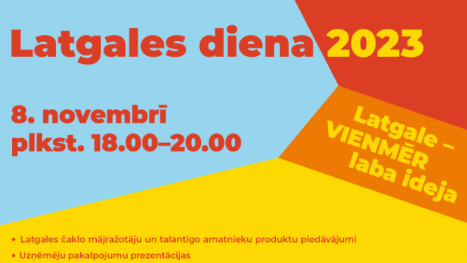 8. novembrī notiks vērienīgais tiešraides pasākums "Latgales diena 2023"
