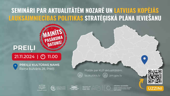 Zemkopības ministrijas ekspertu reģionālais seminārs Preiļos