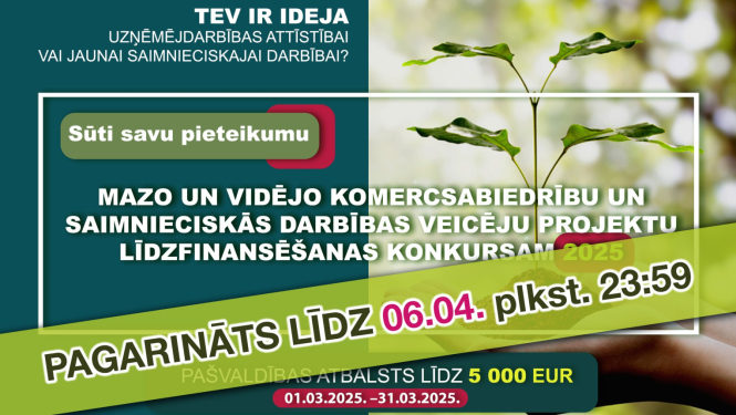 Preiļu novada pašvaldība izsludina projektu konkursu mazo un vidējo komercsabiedrību un saimnieciskās darbības veicēju projektu līdzfinansēšanai