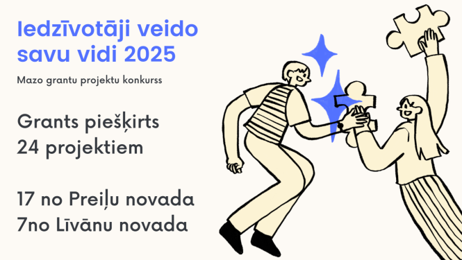 Apstiprināti pašvaldību mazo grantu projekti 2025. gadam