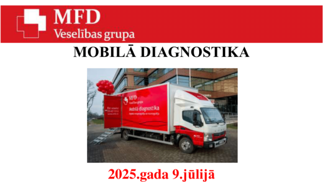 Mobilā diagnostika Preiļos - mamogrāfija un rentgens