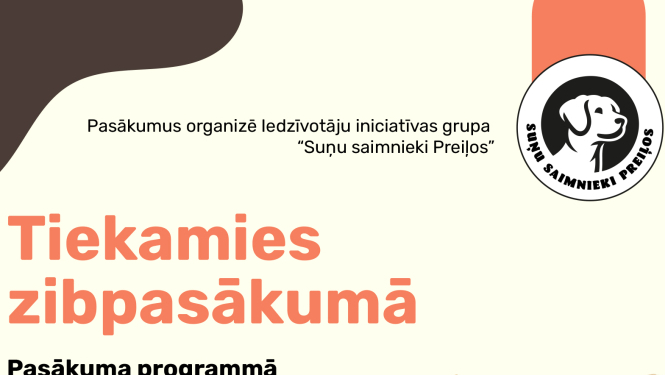 Suņu saimnieku zibakcija Preiļos