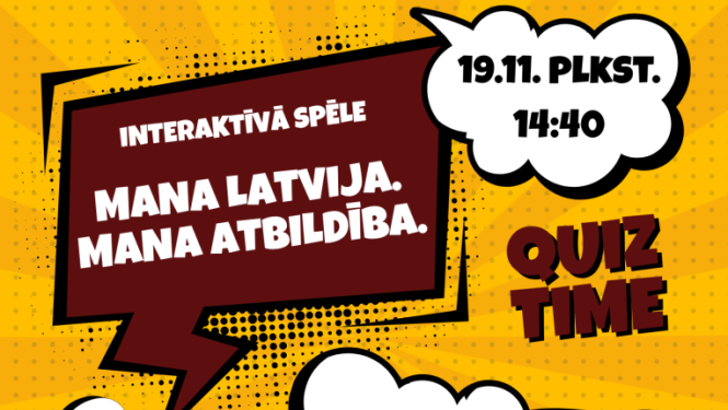 Riebiņu MJIC "Pakāpieni" un Riebiņu bibliotēka aicina piedalīties interaktīvā spēlē "Mana Latvija. Mana atbildība"