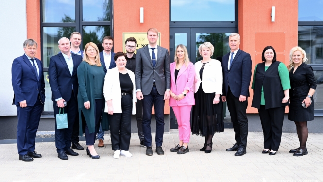 Preiļu novadā viesojās Klimata un enerģētikas ministrs Kaspars Melnis