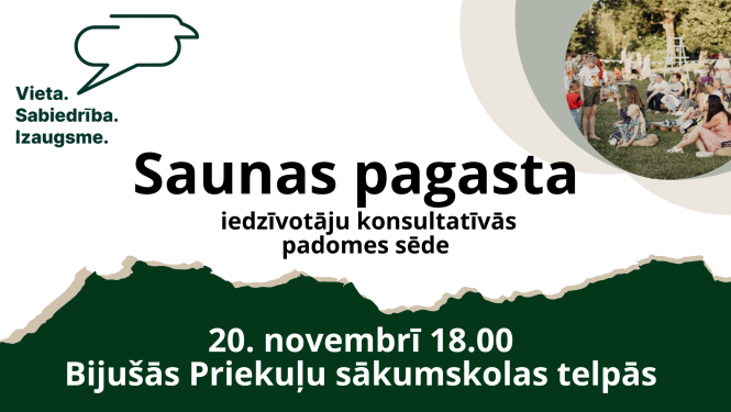 Saunas pagasta iedzīvotāju konsultatīvās padomes sēde