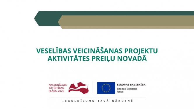 Veselības veicināšanas projektu aktivitātes