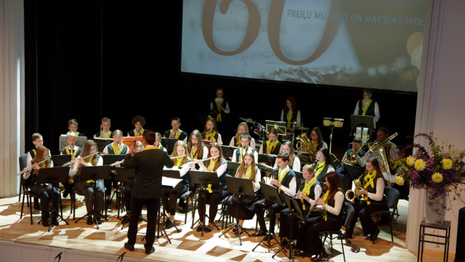 Izskanējis Preiļu Mūzikas un mākslas skolas 60 gadu jubilejas pasākums