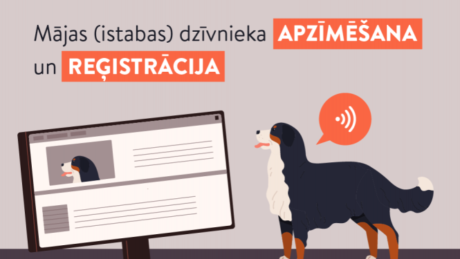 Mājdzīvnieku reģistrē veterinārārsts, īpašnieks var aktualizēt kontaktinformāciju