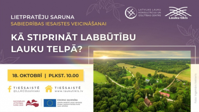 Aicinām pieslēgties diskusijai “Kā stiprināt labbūtību lauku telpā?”