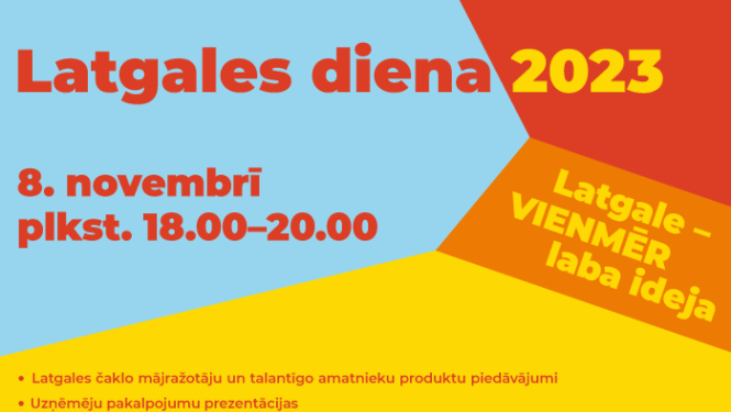 8. novembrī notiks vērienīgais tiešraides pasākums "Latgales diena 2023"