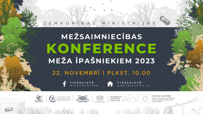 22. novembrī norisināsies Mežsaimniecības konference meža īpašniekiem 2023