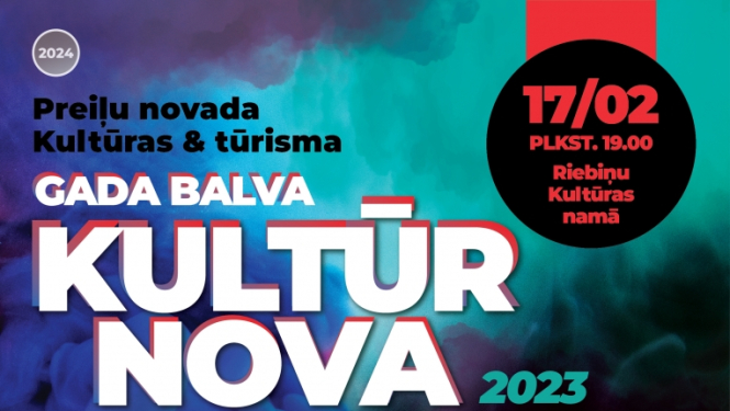 Aicinām pieteikt pretendentus apbalvojumam Preiļu novada “Kultūras un tūrisma gada balva 2023”