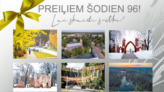 Sveicam iedzīvotājus Preiļu pilsētas 96. dzimšanas dienā!