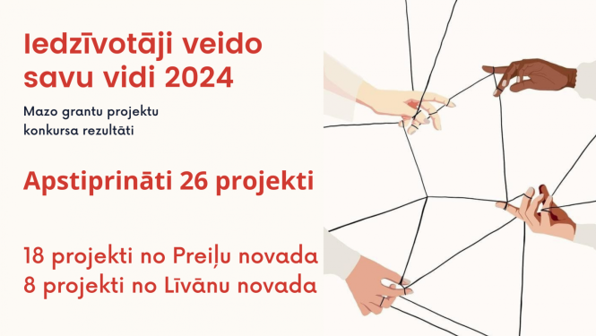 Apstiprināti 26 mazo grantu projekti