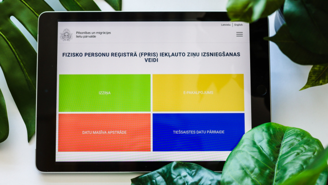 Izveidots e-rīks par ziņu saņemšanu no Fizisko personu reģistra