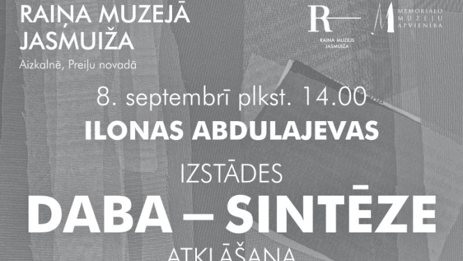 Keramikas un dabas saspēle izstādē “Daba – sintēze” Raiņa muzejā “Jasmuiža”