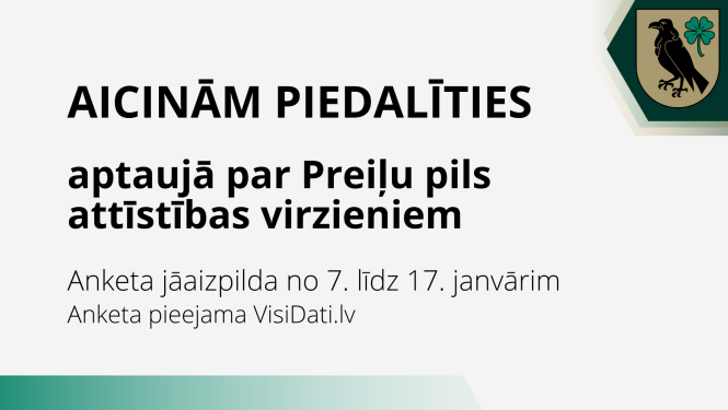 Aicinām piedalīties aptaujā par Preiļu pils attīstības virzieniem