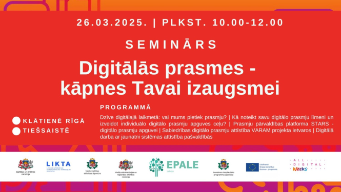 Digitālās nedēļas ietvaros diskutēs par digitālo prasmju nozīmi izaugsmei