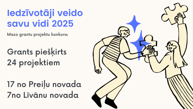 Apstiprināti pašvaldību mazo grantu projekti 2025. gadam