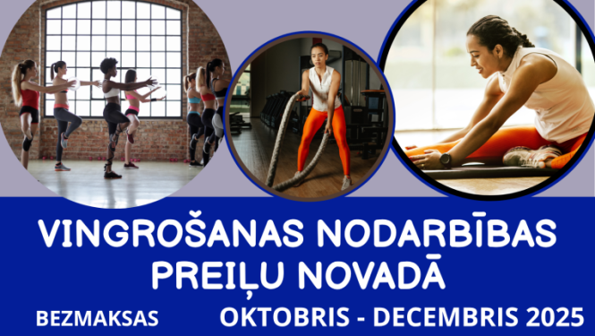 Vingrošanas nodarbības Preiļu novadā