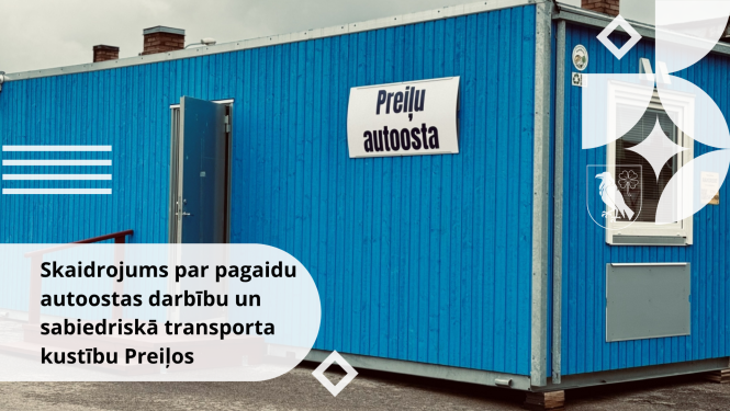 Skaidrojums par pagaidu autoostas darbību un sabiedriskā transporta kustību Preiļos