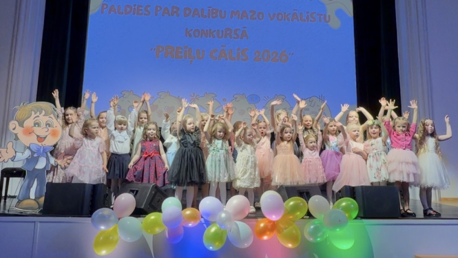 Izskanējis mazo vokālistu sadziedāšanās konkurss "Preiļu Cālis 2026"