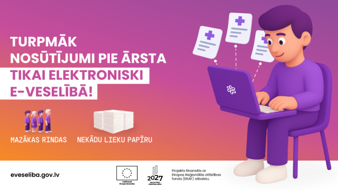 Ārstniecības iestādes 60% pacientu pieņem, izmantojot e nosūtījumus