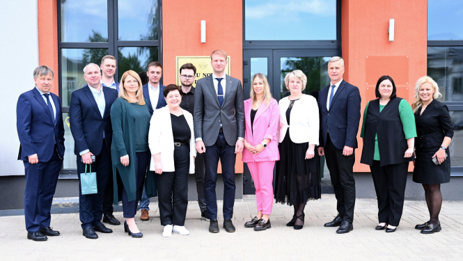 Preiļu novadā viesojās Klimata un enerģētikas ministrs Kaspars Melnis