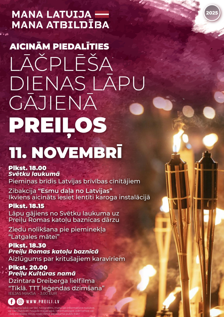 Lāčplēša dienas norises Preiļos