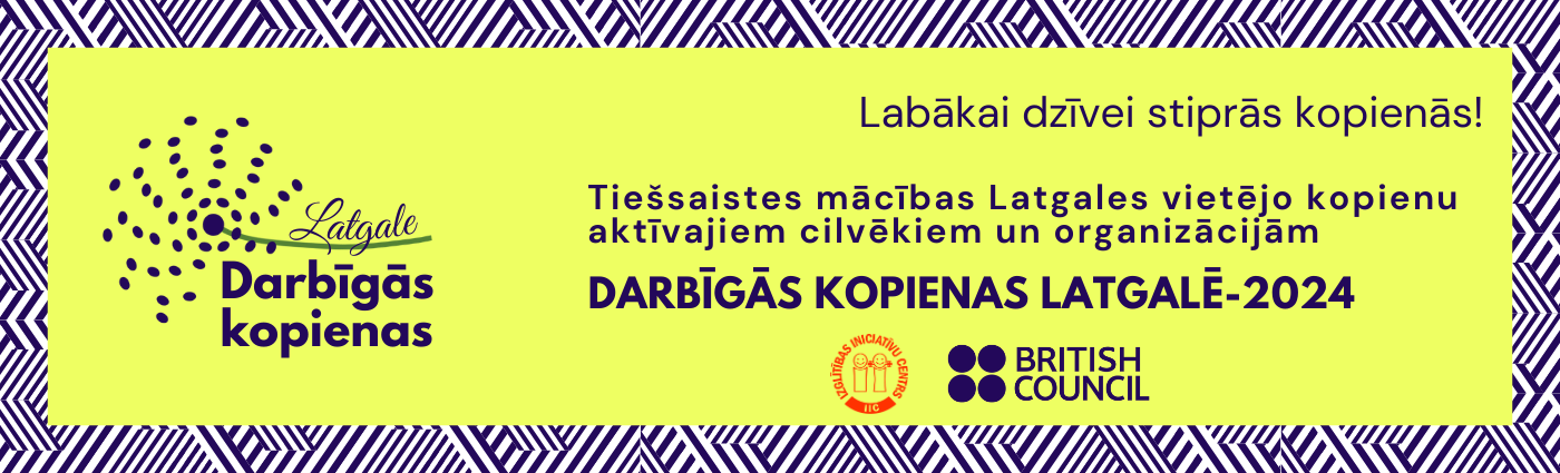 Iespēja pieteikties tiešsaistes mācībām “Darbīgās kopienas Latgalē – 2024”