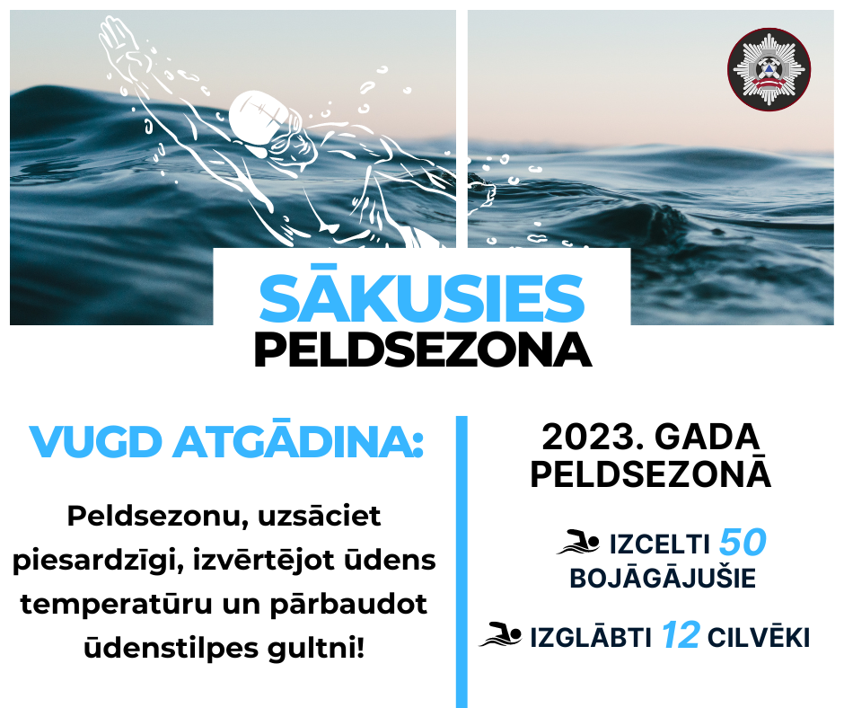 Aizvadītajā peldsezonā no ūdenstilpēm izcelti 50 bojāgājušie