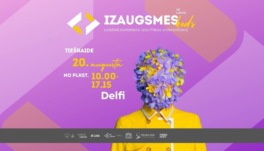 Uzņēmējdarbības izglītības un iedvesmas konference "Izaugsmes kods"