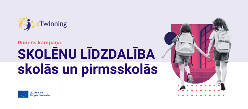 eTwinning aicina pedagogus piedalīties rudens kampaņā par bērnu un skolēnu līdzdalības veicināšanu