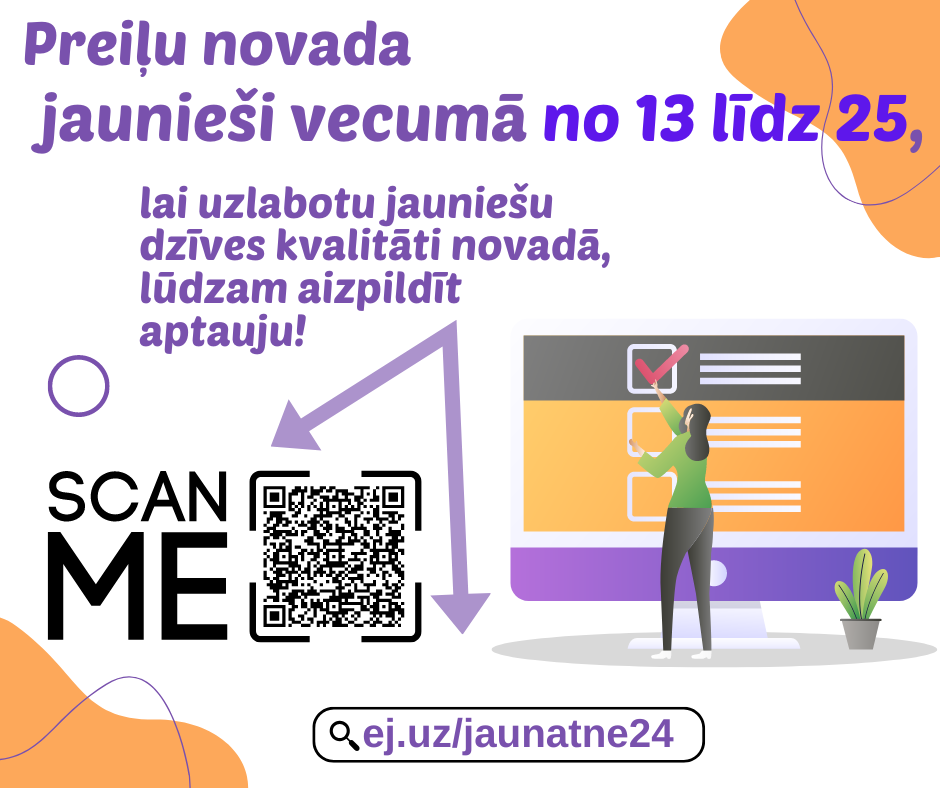 Jauniešus aicina piedalīties aptaujā par darbu ar jaunatni Preiļu novadā