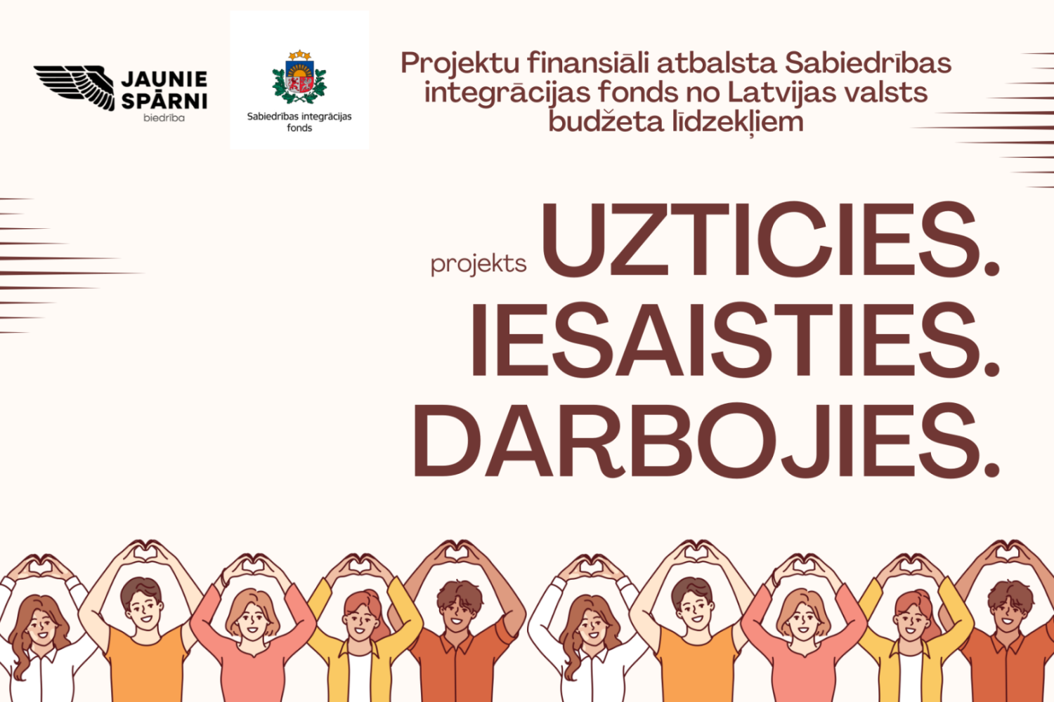 Biedrība "Jaunie Spārni" uzsāk projektu "Uzticies. Iesaisties. Darbojies." jauniešu pilsoniskās līdzdalības un brīvprātīgā darba attīstīšanai Preiļu novadā