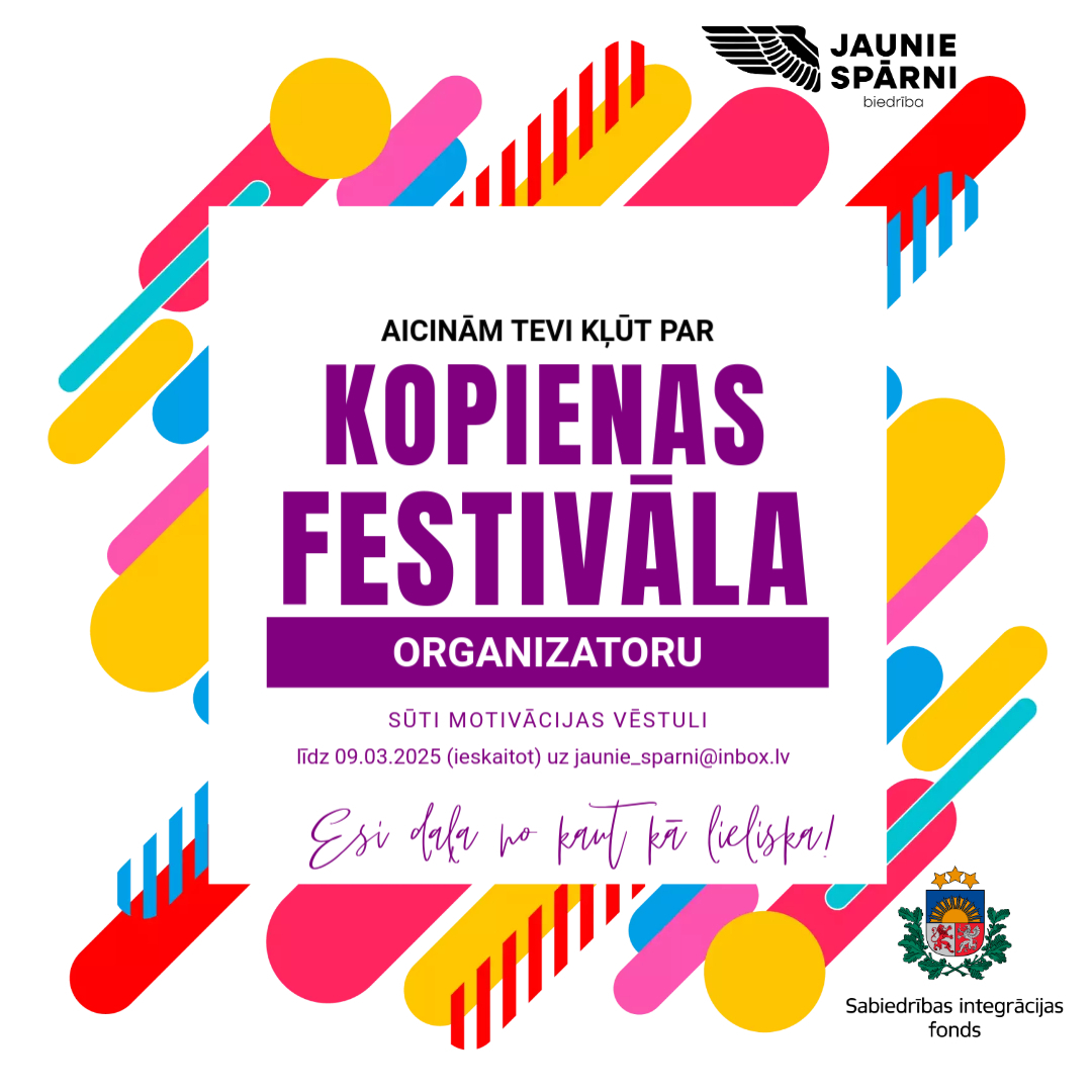 Aicinām Tevi kļūt par Kopienas festivāla organizatoru!