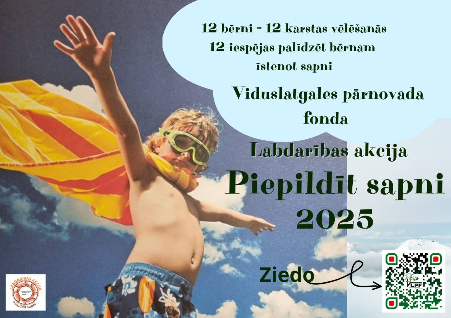 Viduslatgales pārnovadu fonds uzsāk labdarības akcijas  “Piepildīt sapni” 2025. gada sezonu
