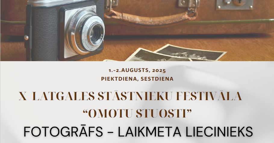 Preiļu Galvenās bibliotēkas projekts “X Latgales stāstnieku festivāls “Omotu stuosti”. Fotogrāfs – laikmeta liecinieks” saņēmis Valsts kultūrkapitāla fonda atbalstu