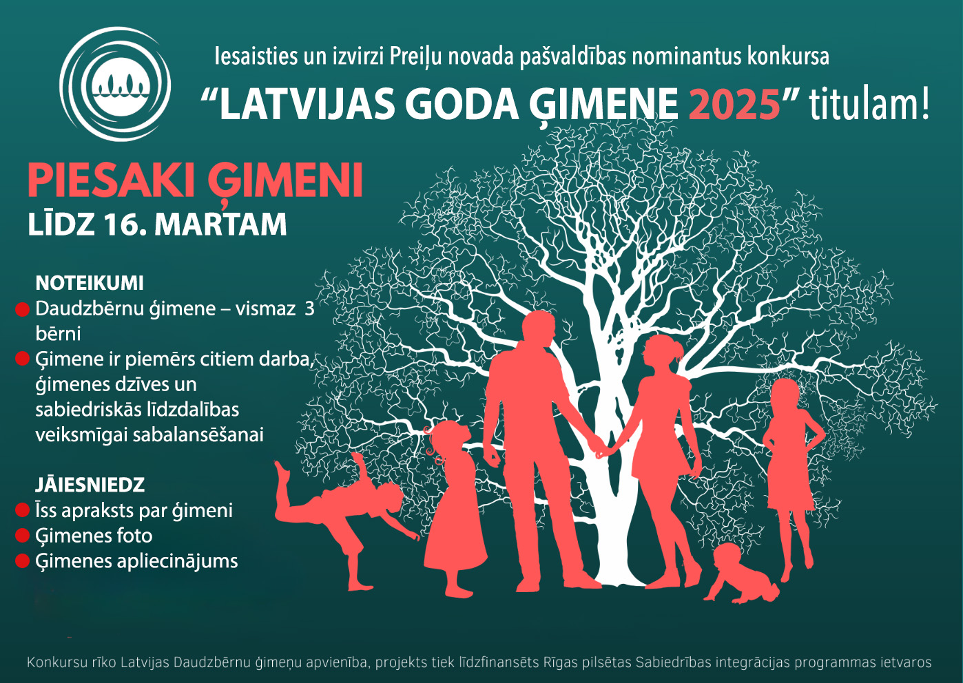 Piesaki Preiļu novada ģimeni nominācijai "Latvijas Goda ģimene 2025"!