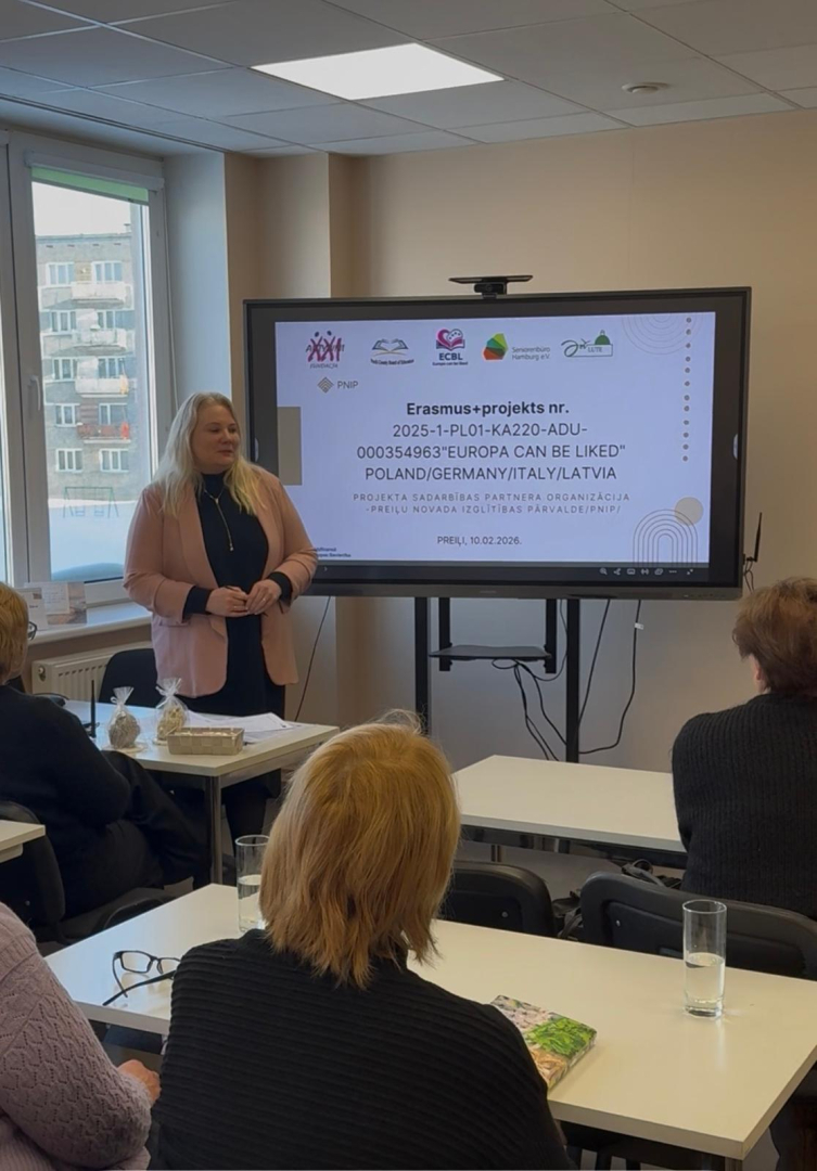 10. februārī norisinājās Preiļu novada Izglītības pārvaldes sadarbības projekta ar Vācijas, Polijas un Itālijas pieaugušo izglītības organizācijām atklāšanas seminārs