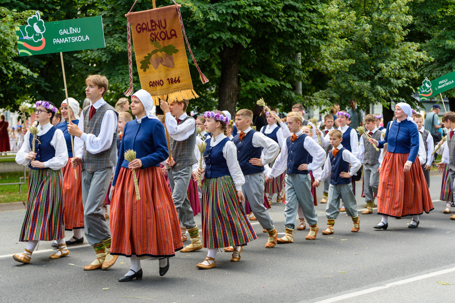 XIII Latvijas Skolu jaunatnes dziesmu un deju svētki: Svētku gājiens 
