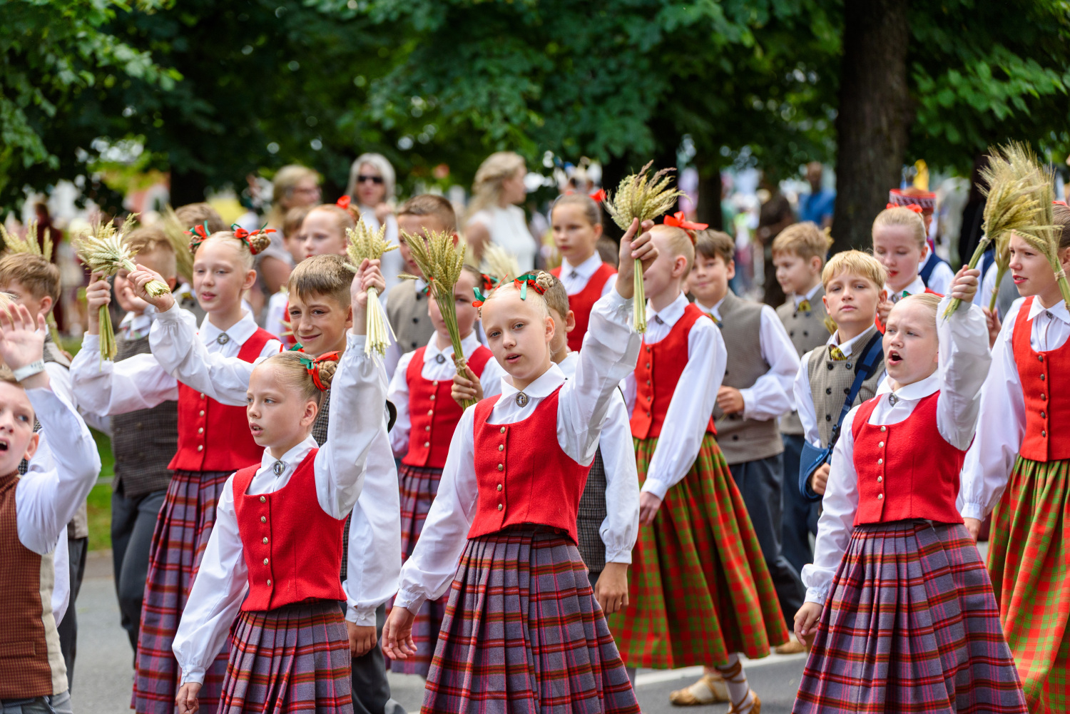 XIII Latvijas Skolu jaunatnes dziesmu un deju svētki: Svētku gājiens 