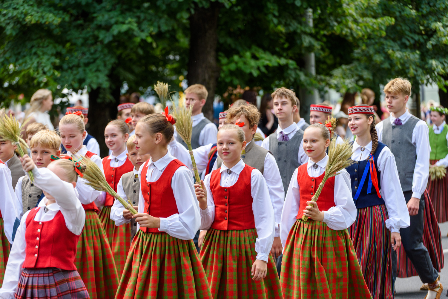 XIII Latvijas Skolu jaunatnes dziesmu un deju svētki: Svētku gājiens 
