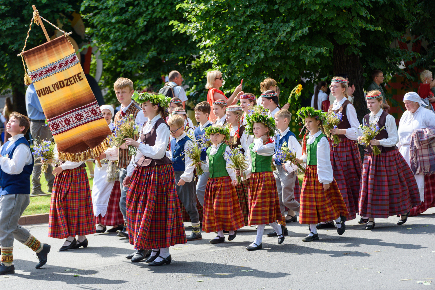 XIII Latvijas Skolu jaunatnes dziesmu un deju svētki: Svētku gājiens 